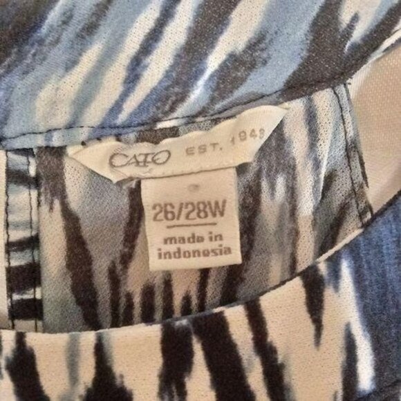 Women's Size 26/28 CATO WOMAN Plus Size Layered Blouse Top - Picture 8 of 8